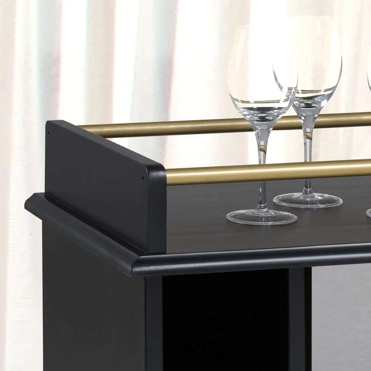 Barzinho Atlanta com Porta em Vidro Reflecta e Adega Lateral - Imagem 4