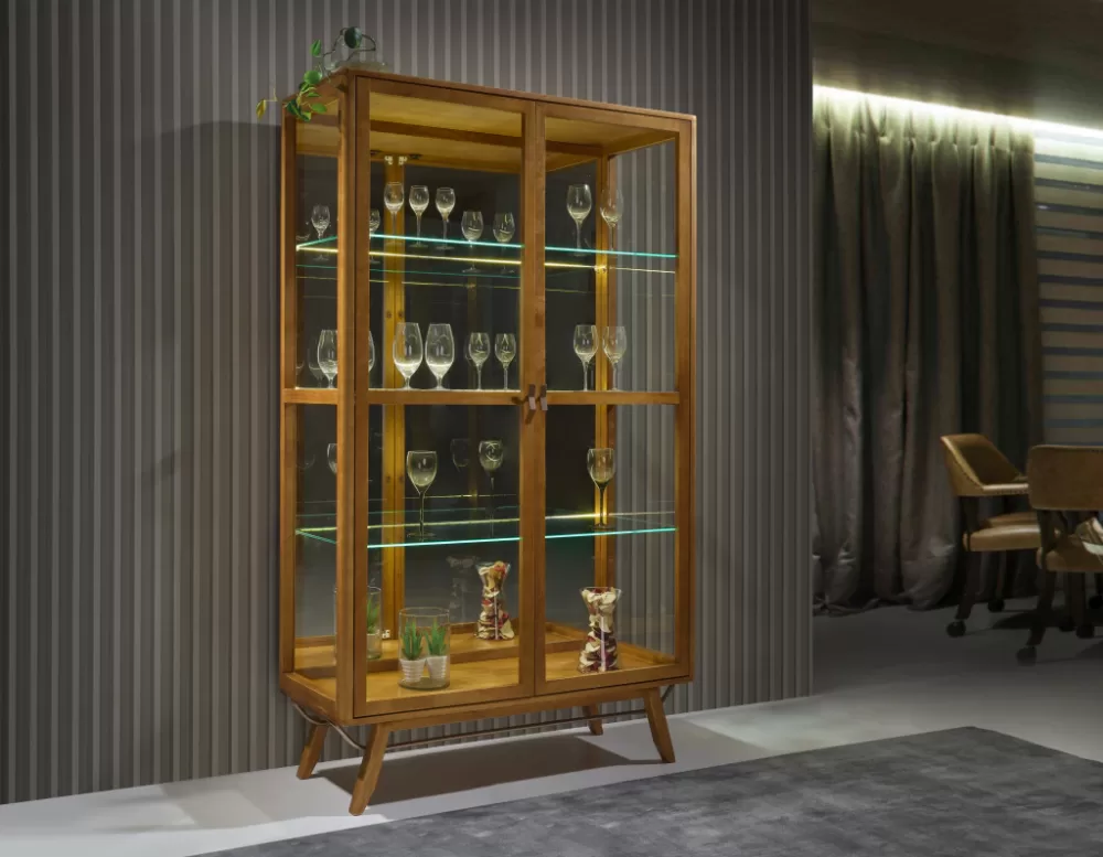 Cristaleira Florence 2 Portas – Elegância e Sofisticação para sua Casa