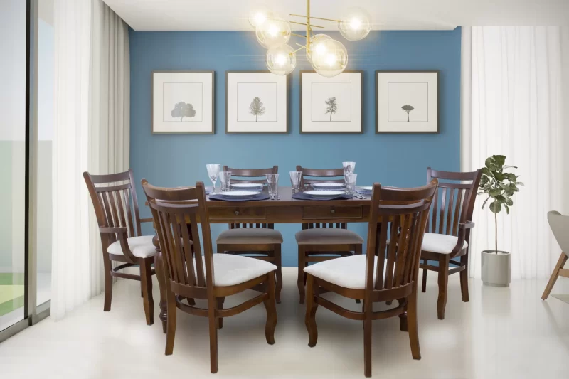 Cadeira Flórida em Madeira Maciça com Assento Estofado